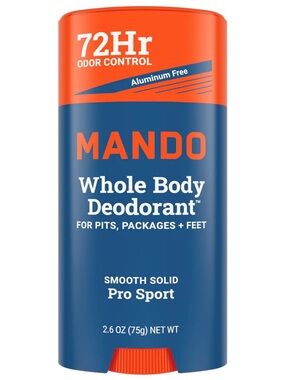 Mando Pro Sport Smooth Solid Whole Body Deodorant 2.6oz
